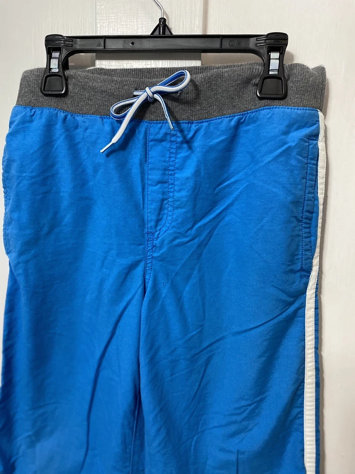 Pantalones Atléticos De Colección Gymboree Niños Talla 10 SUPER DUDE Azul Claro Forrados Blanco Rayas Foto 2 de 4