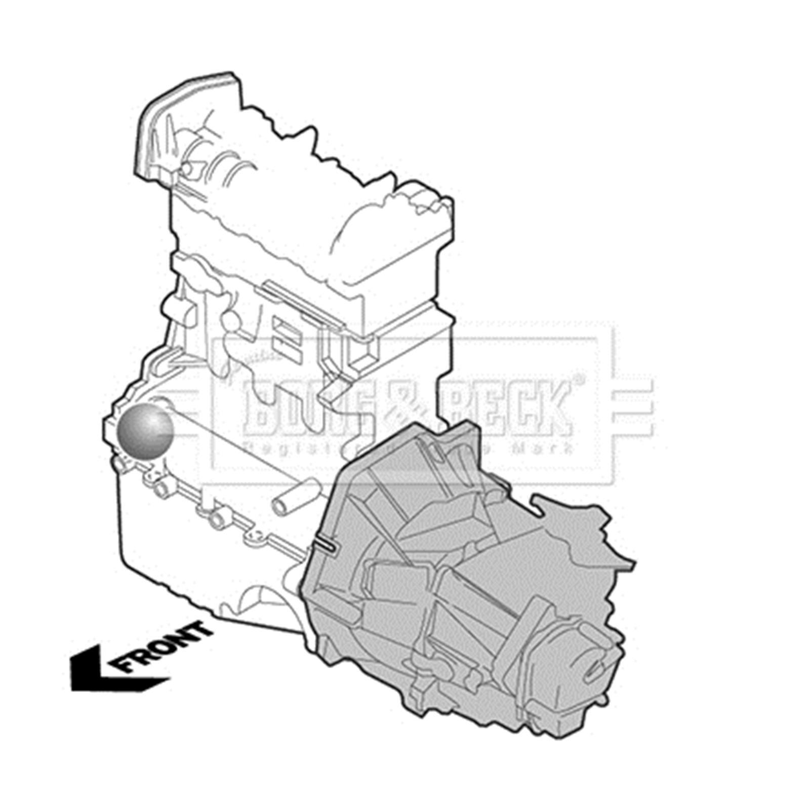 Borg&Beck C3 2008 301 207 SW 1007 208 Picasso CC DS3 C-Elyse Engine Mount