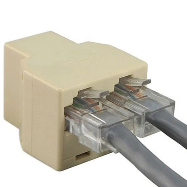 duplicatore RJ45 CAVO Sdoppiatore Splitter di RETE Ethernet INTERNET prolunga tt - Immagine 2 di 4