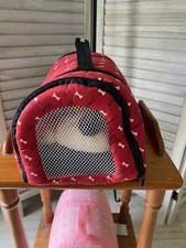 NWOT FAO Schwarz Dog in Carrier - Red