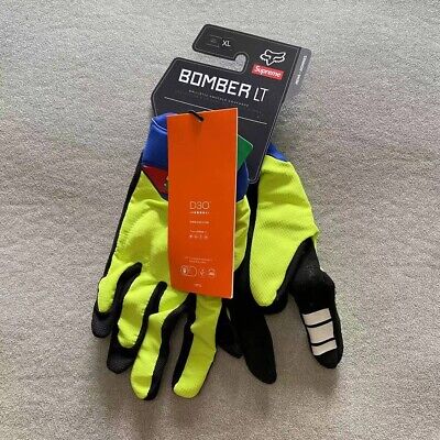 Supreme Fox Racing Bomber LT Gloves - Size Medium | eBay Supreme Fox Racing Bomber LT Gloves - Size Medium | eBay
