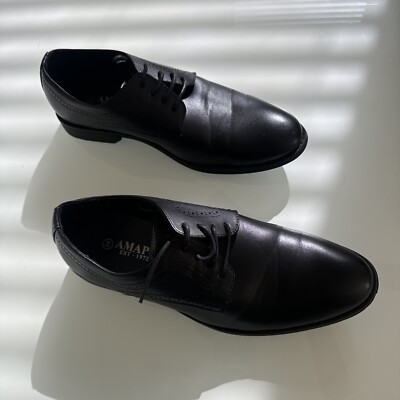 Men\'s Black Leather Dress Shoes, worn twice Mens twice wornCalvin Klein Dress shoes Size 12 | eBay main image 3
