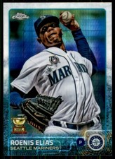 2015 Topps Chrome Prism Refractor Roenis Elias Seattle Mariners #20