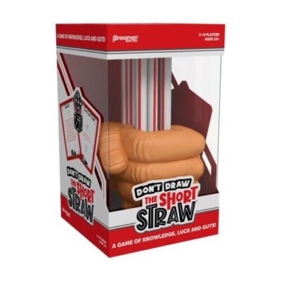 Pressman Toy ''Don't Draw the Short Straw'' Ages 12+ for 3-9 Players Unopened Box