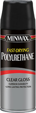 Fast Drying Polyurethane Spray, Protective Wood Finish, Clear/Warm Gloss, 11.5 O