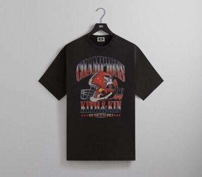 ☆ KITH & KIN Champions 1996 tee グラフィックTシャツ☆ KITH & Kin Champions 1996 Vintage Tee|2024|XL|Black| Brand