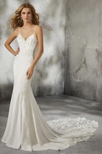 Never worn mermaid style Morilee Wedding dress size 8