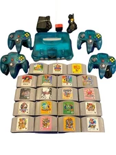 Nintendo 64 console clear blue N64 Region Free You can choose your favorite game