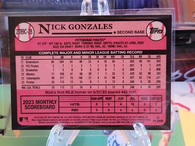 2024 Topps Series 2 Nick Gonzales Rookie 2T89C-28 Silver Pack