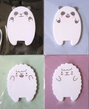 Panda OR Sheep Adhesive Paper / Sticky Notes Your Choice of Design KAWAII  