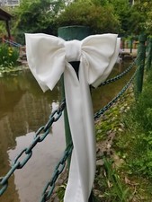 1pc Wedding Bows, Formal bows, Off- white Bows, Finished tails without frays.