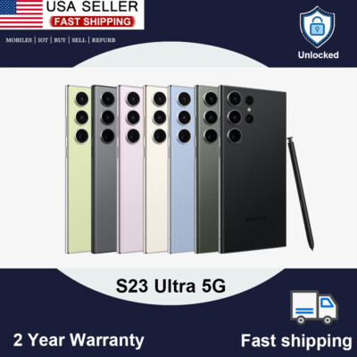 New Samsung Galaxy S23 Ultra 5G S918U1 256/512GB Factory Unlocked ALL COLOR USA