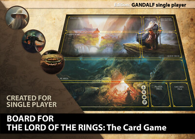 THE LORD OF THE RINGS LCG BOARD GAMEBOARD CCG PLAYMAT CLOTH LIVING