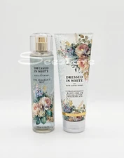 Bath & Body Works Dressed in White Fragrance Body Mist & Body Cream Set of 2