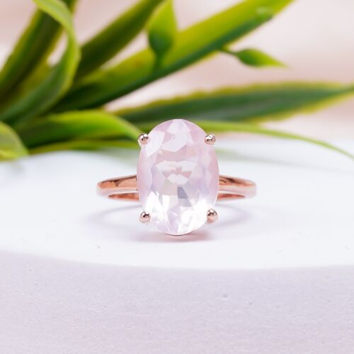Rose Quartz Ring, 925 Silver Sterling, Gemstone Ring, Handmade All Size Ring - Picture 12 of 12