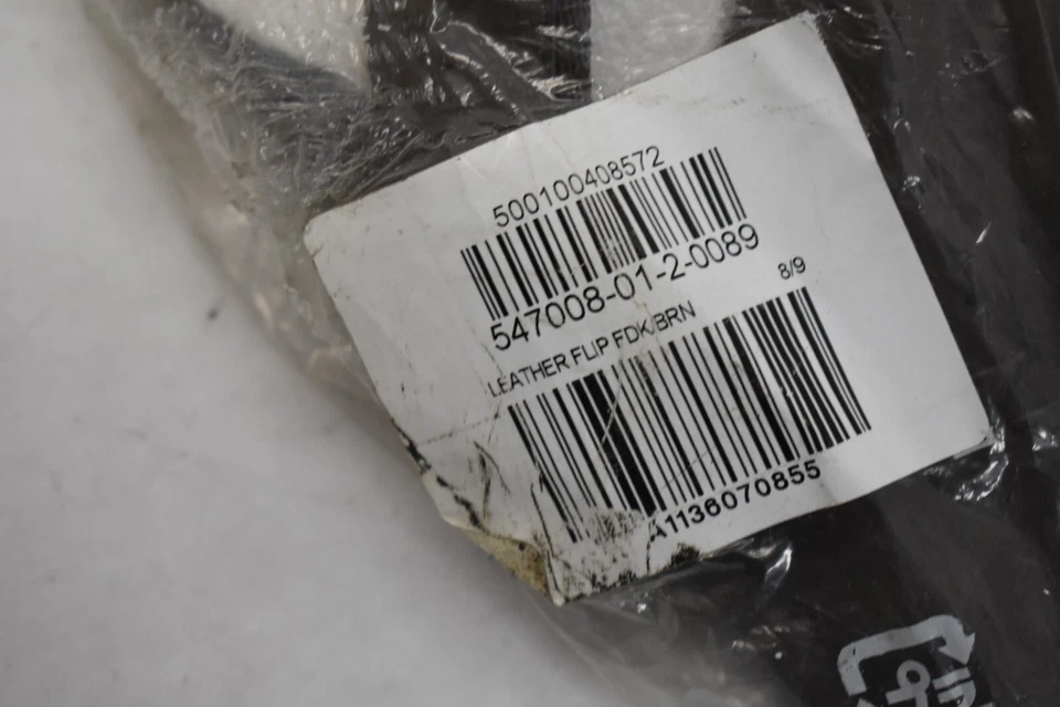 Old Navy Faux Leather Brown Flip Flops Sandals Slip On Thong Sandals Mens Sz 8/9 - Image 3 of 4