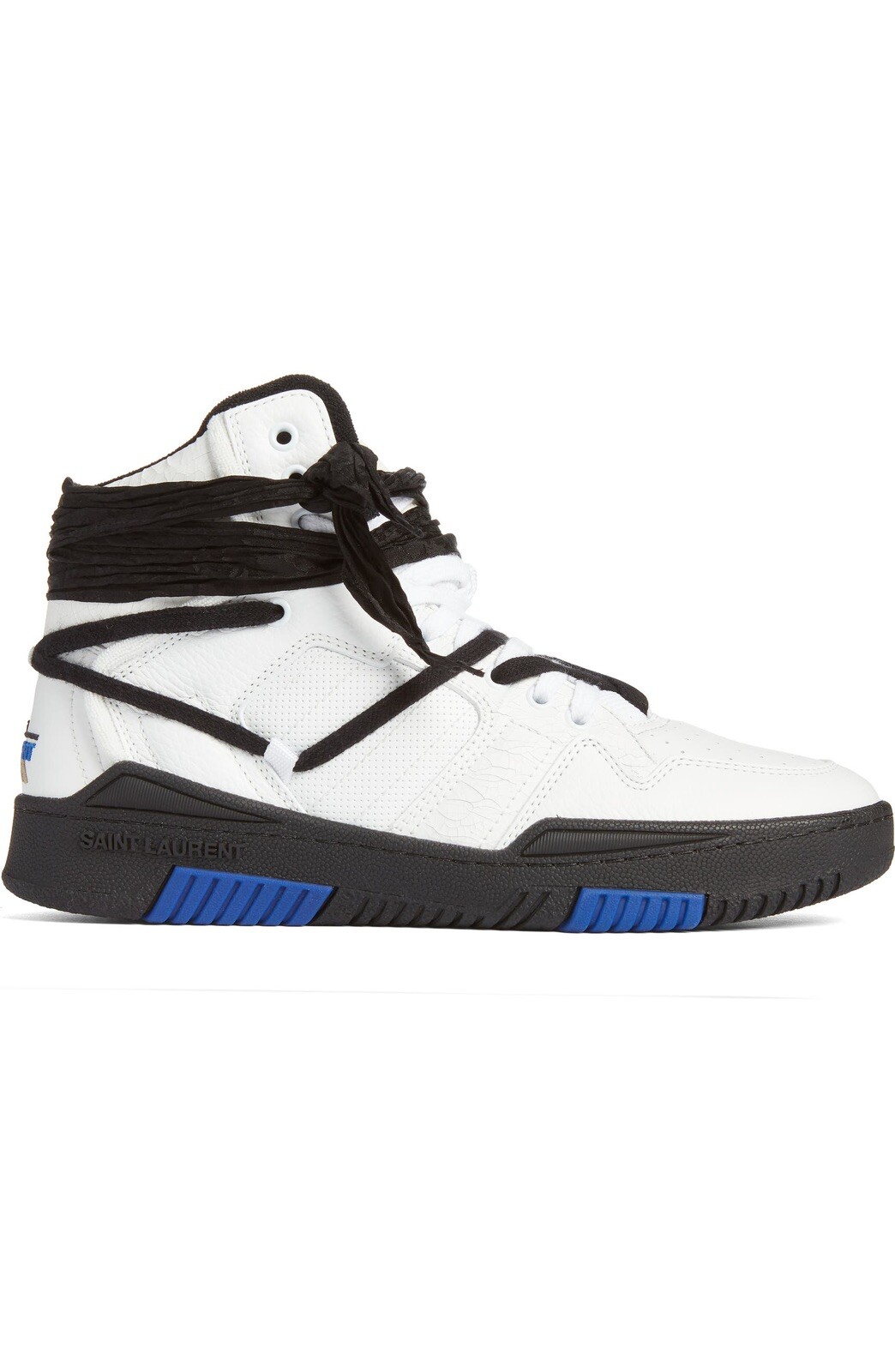 Sneakers Saint Laurent Smith High Top Cure 05 bianco nero blu taglia 39 NUOVE