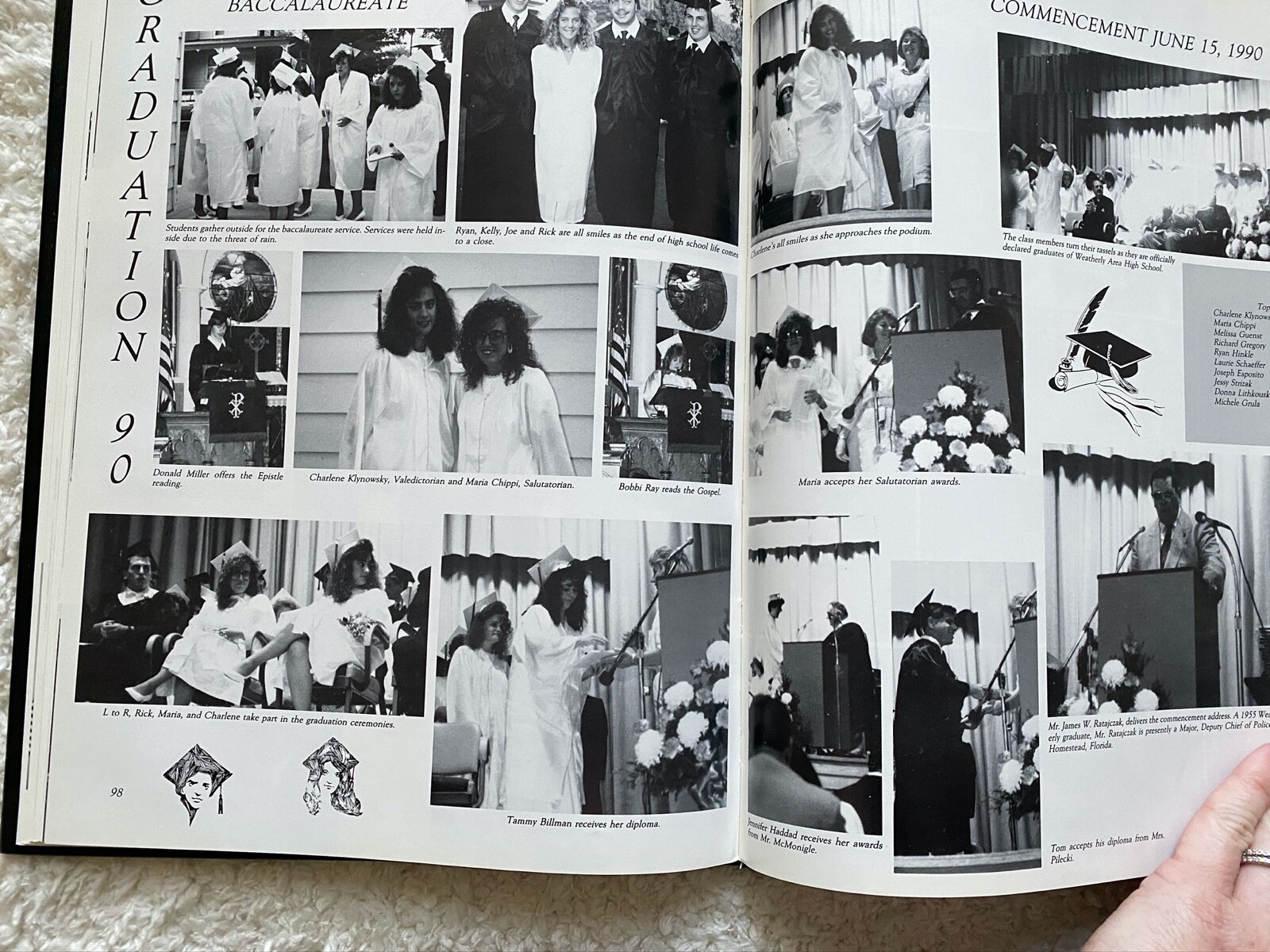 Weatherly Area High School Yearbook 1990 "Nugget" 90 Weatherly
