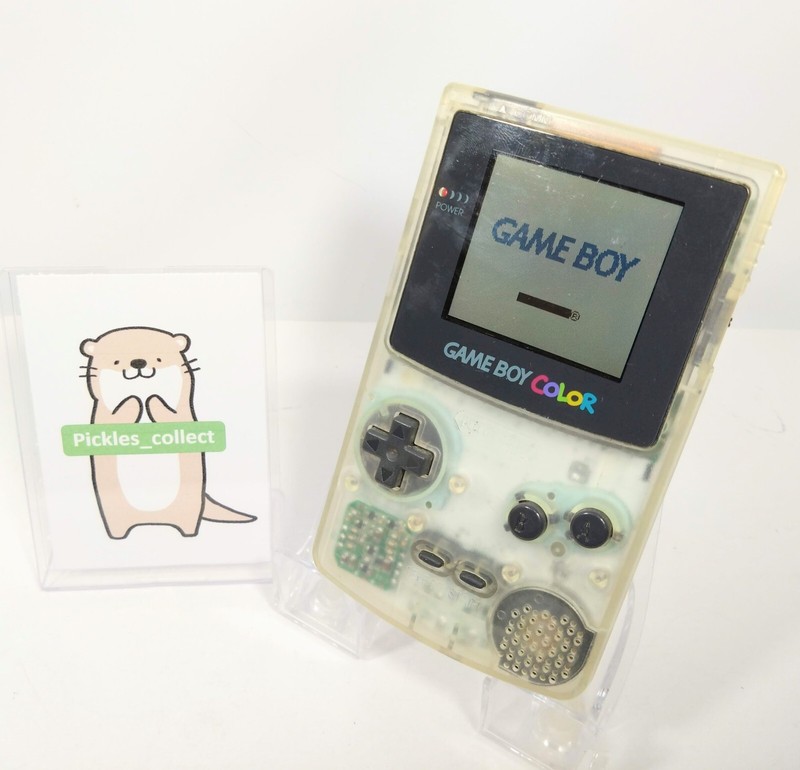 Nintendo CGB-001 Game Boy Color Clear Console only Tested  GB GBC 0327H