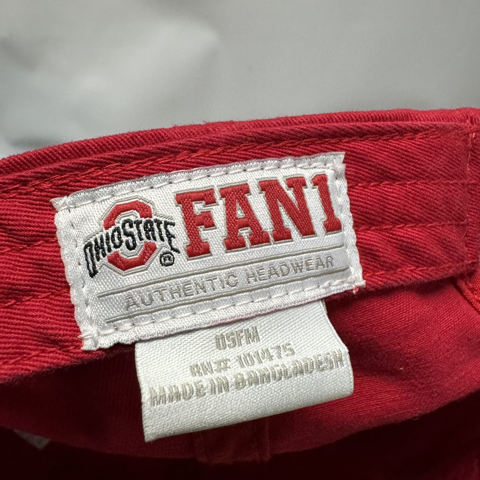 Ohio State Buckeyes Hat Red Adjustable Strapback … - image 7