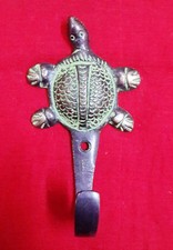 Turtle Shape Hook Brass Vintage Style Bedroom Bag Coat Hook Tie Almirah Hook BM1