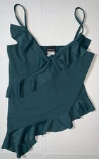 Preowned- Capezio Asymmetrical Stretch Dance Ballet Top Womens Size S