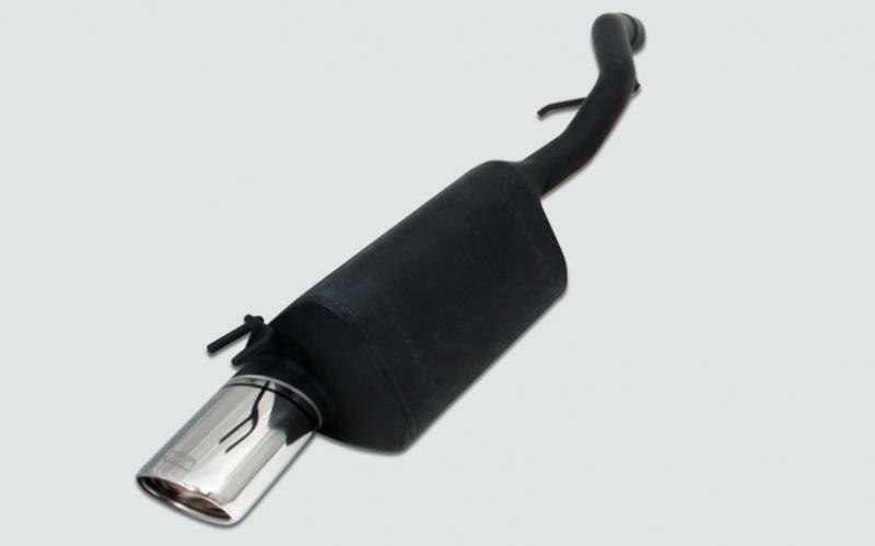 Silencieux echappement Fiat Bravo II en acier renforce finition ovale 95x65mm haute durabilite