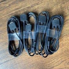  Lot of 4 Dell TF308 15-Pin Male to Male VGA Monitor Cables - 6 Feet New 