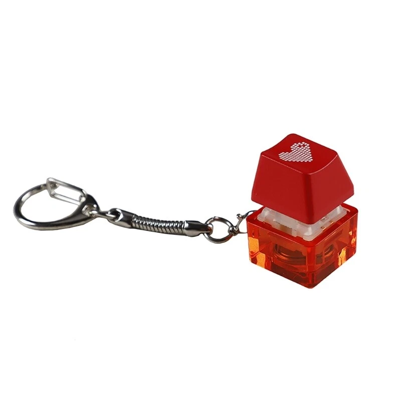 Mechanical Keyboard Switches Tester with RGB Keychain for Stress Relief