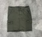 Ashley Mason Cargo Mini Skirt Army Olive Green High Waisted Canvas Pockets in XS — photo 1