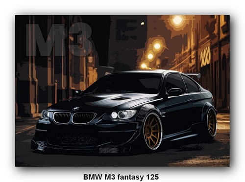 BMW M3 - 40 different CAR POSTER PRINT IMAGE A3 A4 or DIGITAL E30 E46 E36 E90 E9 - Picture 24 of 134