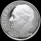 1992 S Roosevelt 90% SILVER Dime Gem Deep Cameo PROOF US Mint "Beautiful" Coin