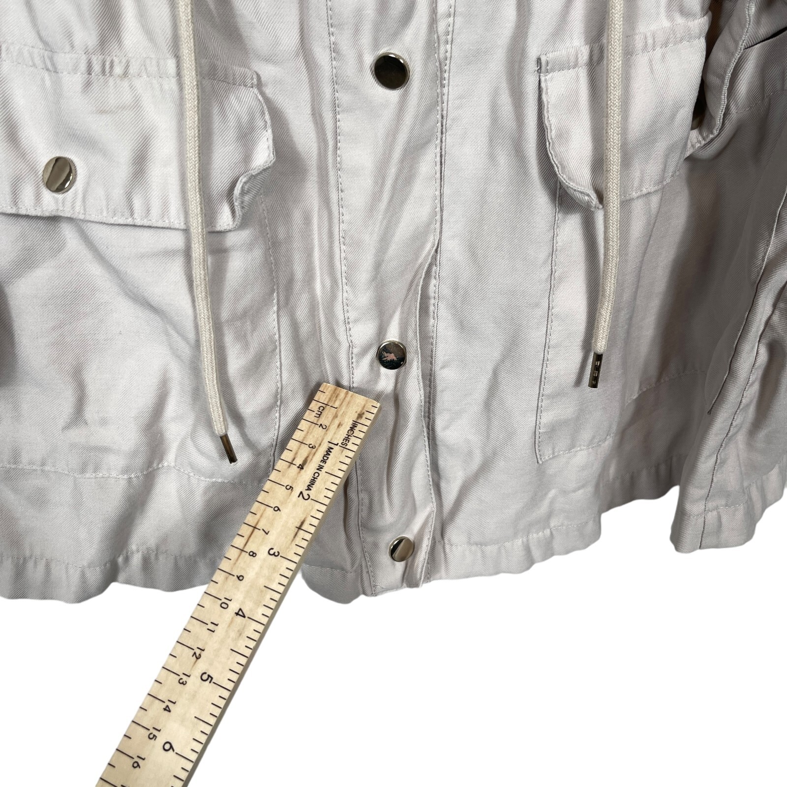 Zara Basic Utility Jacket Womens Small Taupe Beig… - image 16