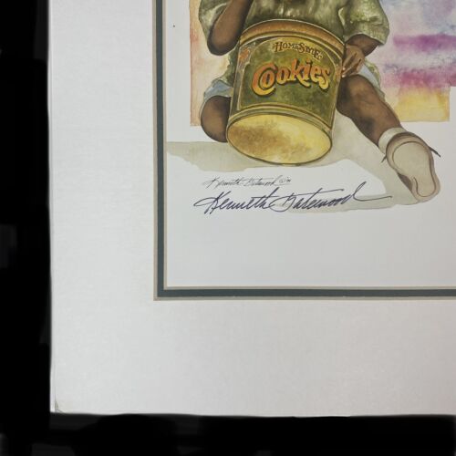 Kenneth Gatewood African American Boy Clown & Cookies Color Art Print Signed - Picture 6 of 19