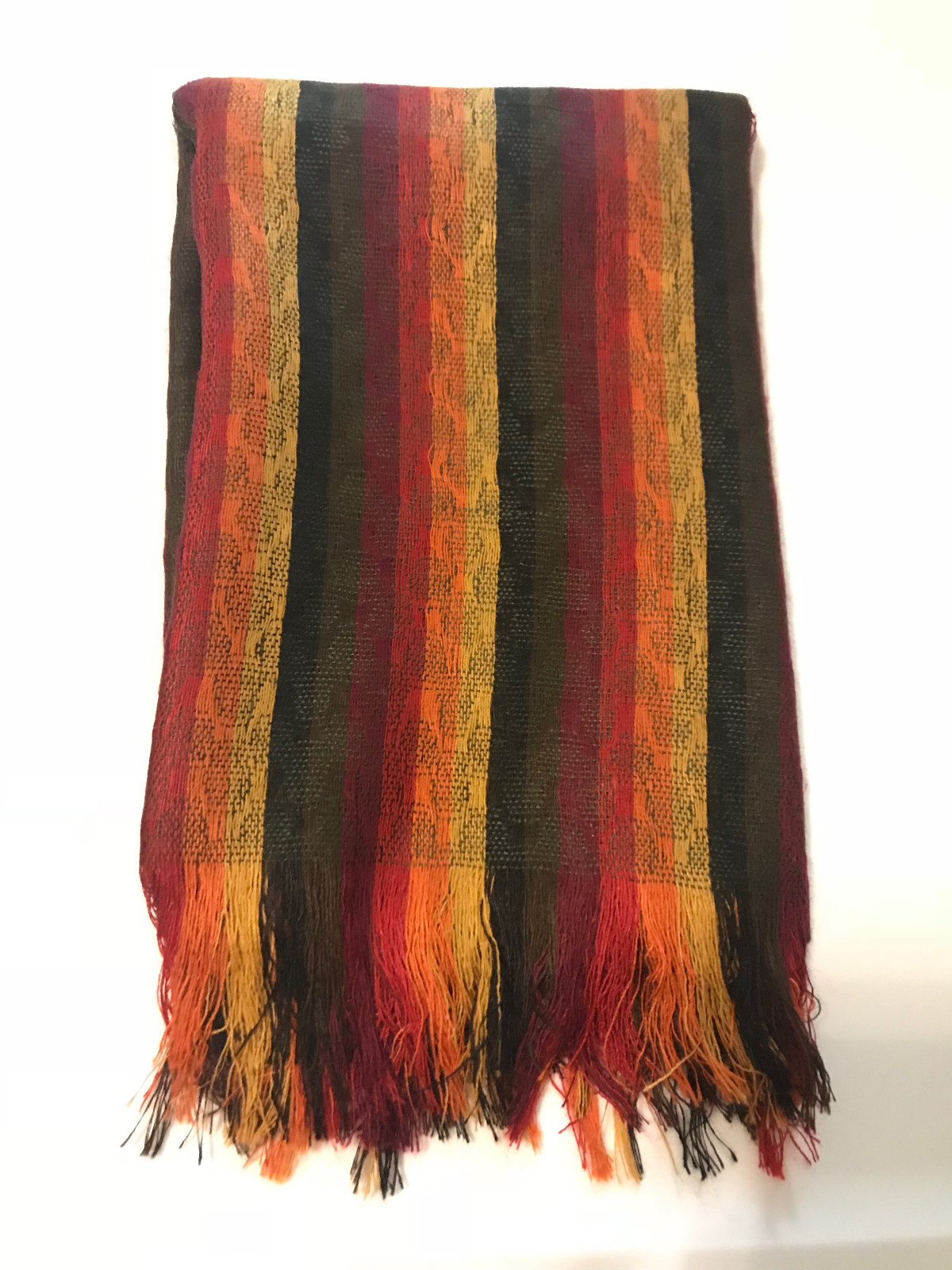 NUEVO Mujer Artesanal 100% Lana Suave Envoltura / Mantón / Bufanda multicolor | eBay
