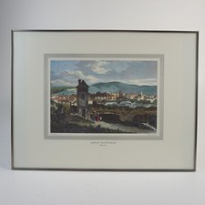 Ansicht von Stuttgart um 1840 Stich-Nachdruck, ca.27,9 x 33,4cm im Rahmen