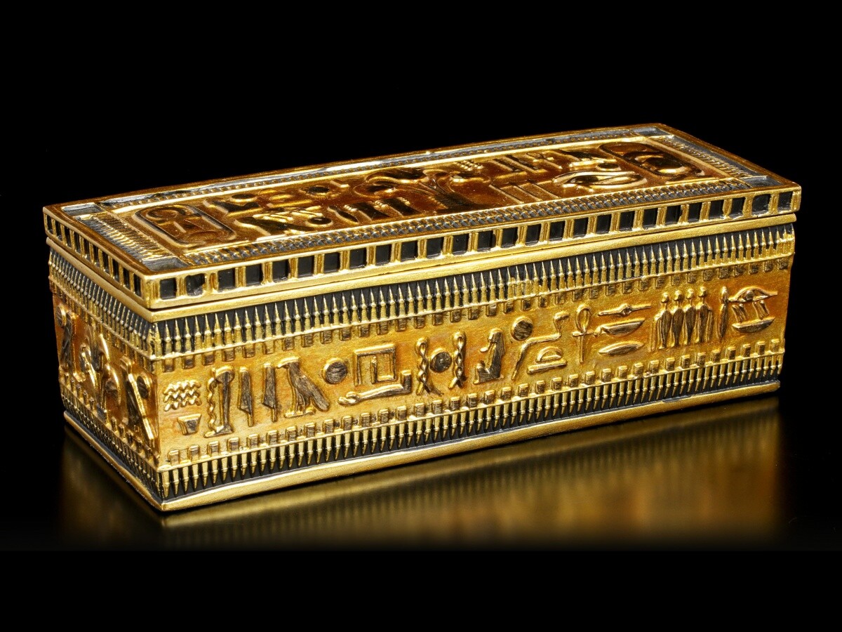 Jewelry Box With Egyptian Hieroglyphs - Egypt Myth Jewelry Box