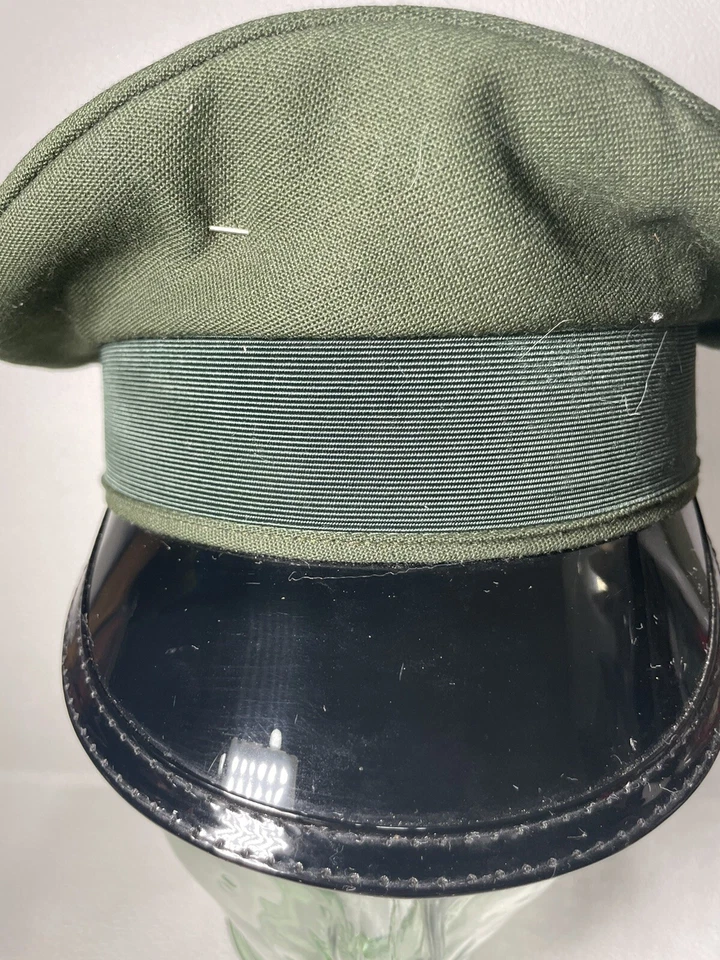 Wigens Sweden Cap WWI ? Military Army Hat Size 54 Officer Visor Green Surplus - Image 4 of 4