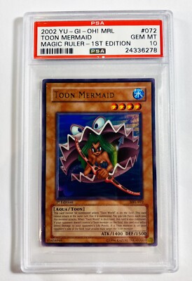Yu-Gi-Oh Toon Mermaid 1st Edition Psa 10 Magic Ruler #072 | eBay