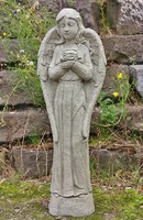Stehender Engel Mit Rose Steinguss Steinfigur Frostfest Neu Steinfigur SU-748
