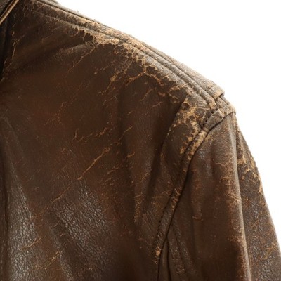 US NAVY 70s Vintage Scoville Zip G-1 Flight jacket 42 Brown Men's