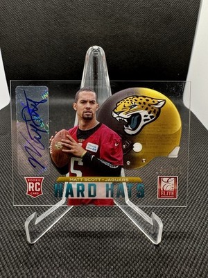 2013 Panini Elite - Rookie Hard Hats Matt Scott Auto #49 Signatures /199 Jaguars