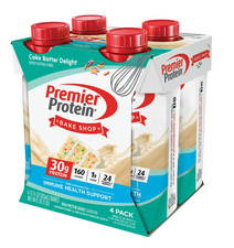Premier Protein Shake, Cake Batter Delight, 30g Protein, 11 Fl Oz, 4 Ct