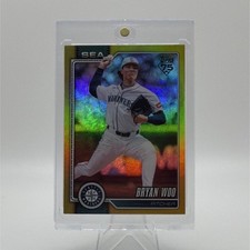 Topps 2026 Series 1 Bryan Woo #62 Seattle Mariners Serial Numbered 163/399