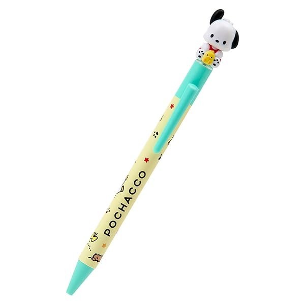 Sanrio Ballpoint Pen with Mascot Pochacco Ink Black Japan New with Tracking