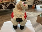 Vintage Retro Mold Ceramic Winking Santa Claus Figure 14” Tall — photo 3