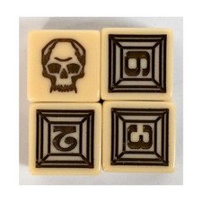 Gilded Skull Board Game Dark Venture - Custom Dice Set