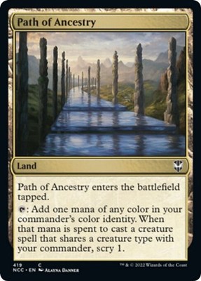 2022 Magic: The Gathering: NCC - Path of Ancestry (#419, C, Near Mint)