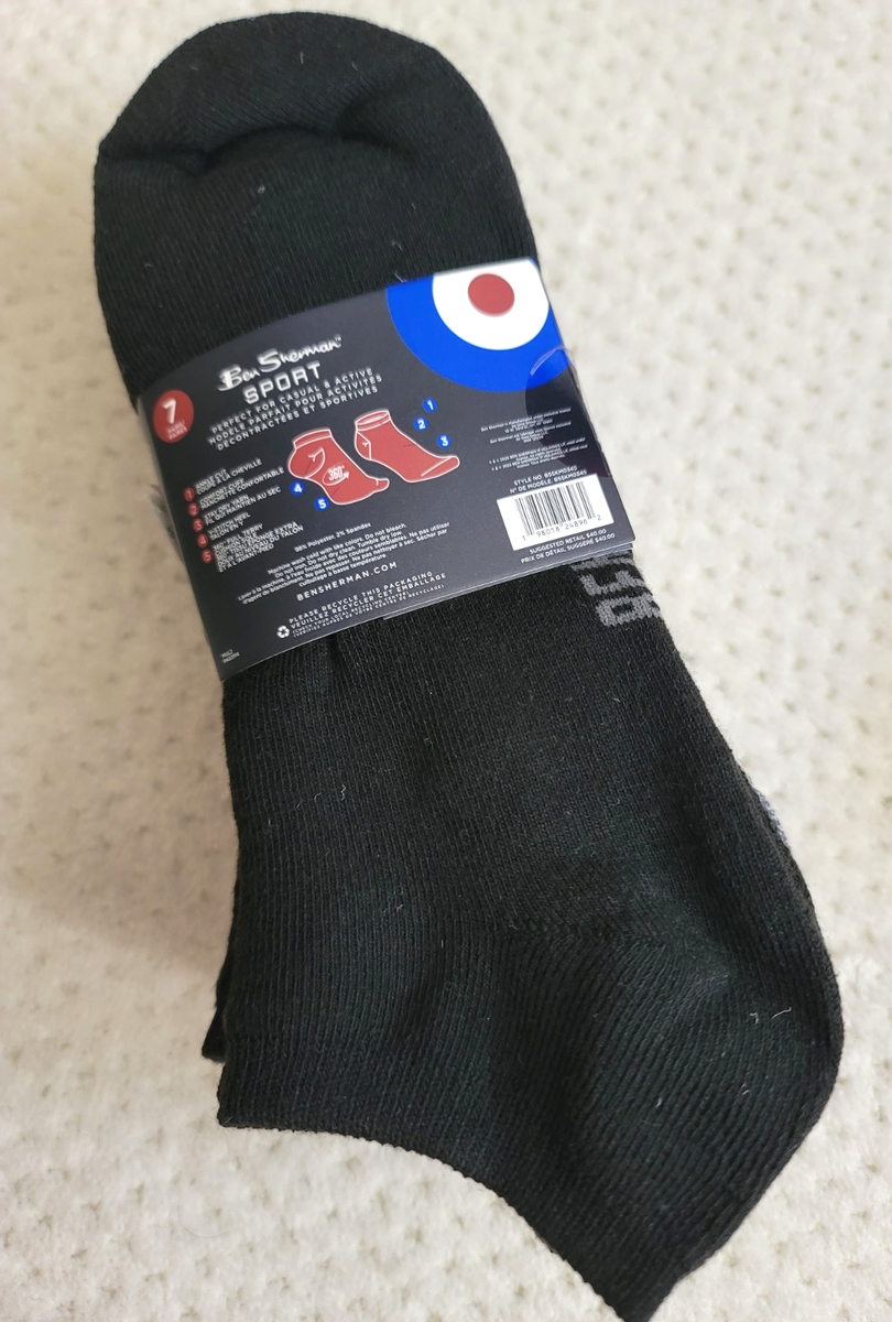 専用ページS-2 NWT Ben Sherman 7 Pairs 360 Full Cushioned Logo No Show Ankle