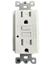 2 Pack Outlet White GFCI Duplex Receptacle FREE SHIPPING 15 AMP